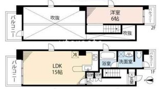 レバンガＡＰ難波カラーズの物件間取画像